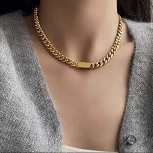 💛18K gold chain necklace